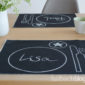 DIY-Tischset aus Tafelstoff