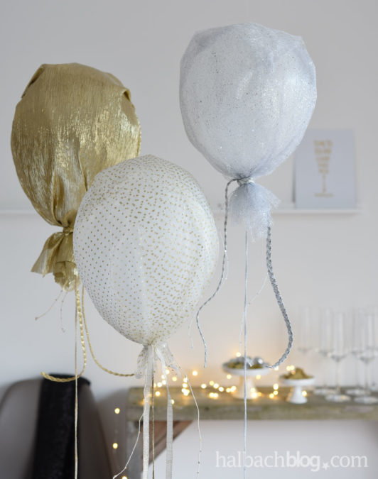 It’s Partytime – mit Glitzer-Stoff-Ballons