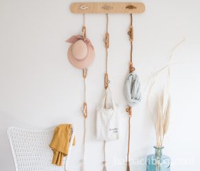 DIY-Garderobe aus recycelter Baumwollschnur