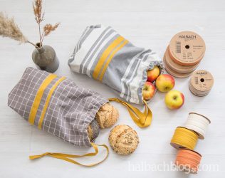 Nachhaltige Brötchenbeutel nähen – Upcycling