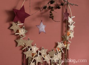 Vorfreude mit DIY-Adventskalender-Hoop