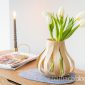 Vase mit Holzfurnier selber machen